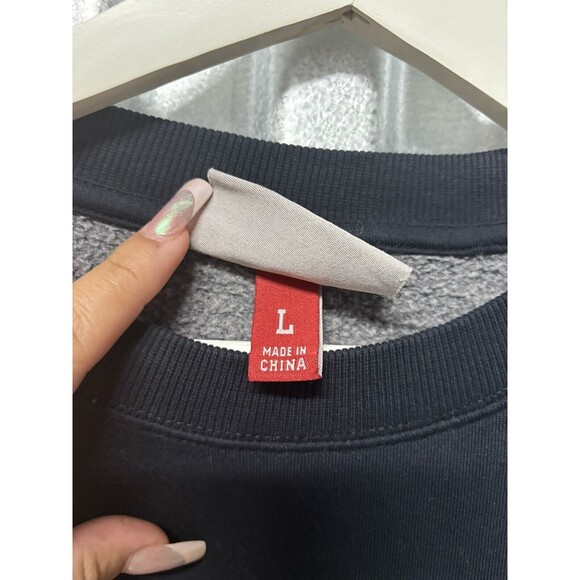 Throwbacks NFL Mitchell & Ness Crew Sweater L Miami Dolphins Faded Black Zig Zag - Picture 4 of 8